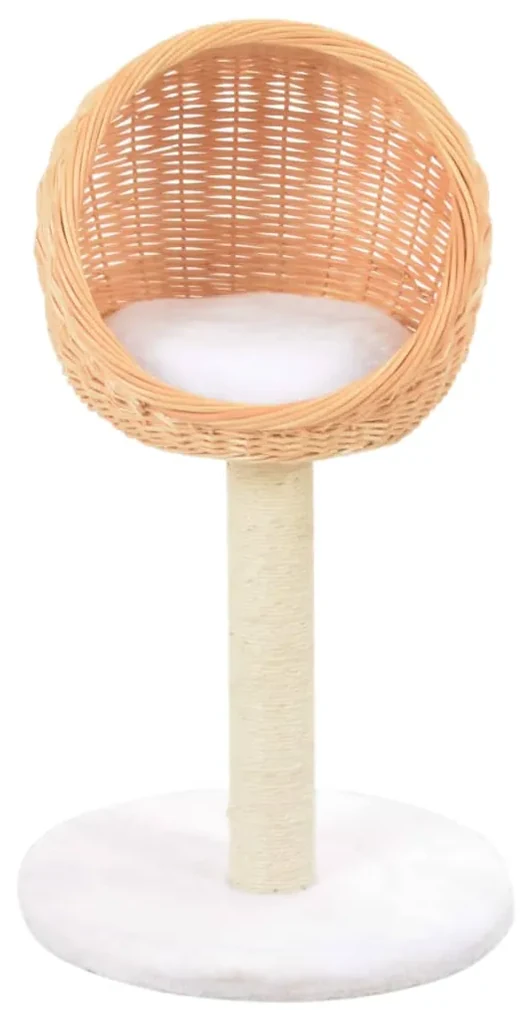 vidaXL Kattenkrabpaal met sisal krabpaal natuurlijk wilgenhout