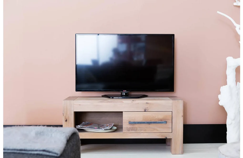 Goossens Tv Meubel Roots, 1 lade vsr 1 open vak vsl 45 cm diep