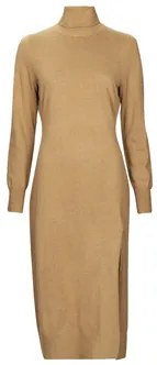 Lange Jurk Beige MICHAEL Michael Kors  EASY TNK SLIT MIDI