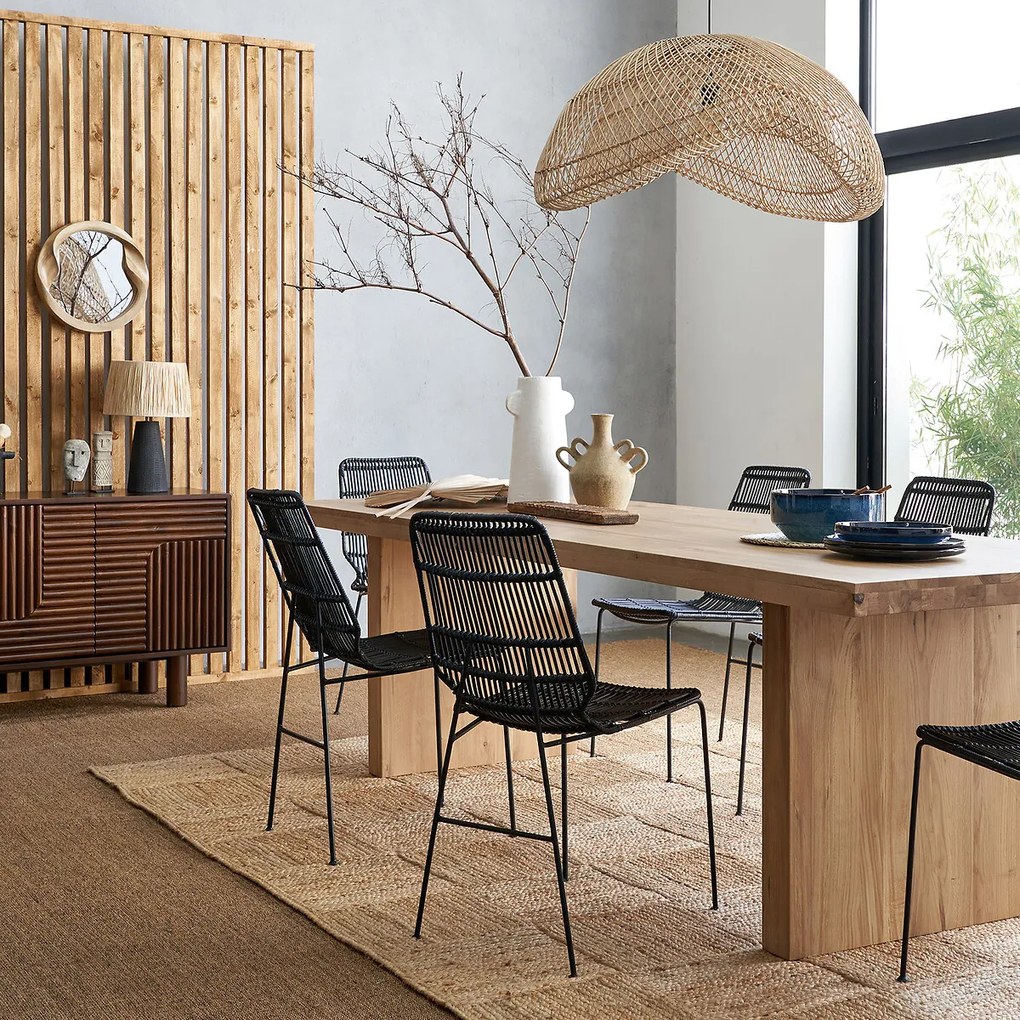 Eettafel, 8 tot 10 couverts, massief eiken, Vova