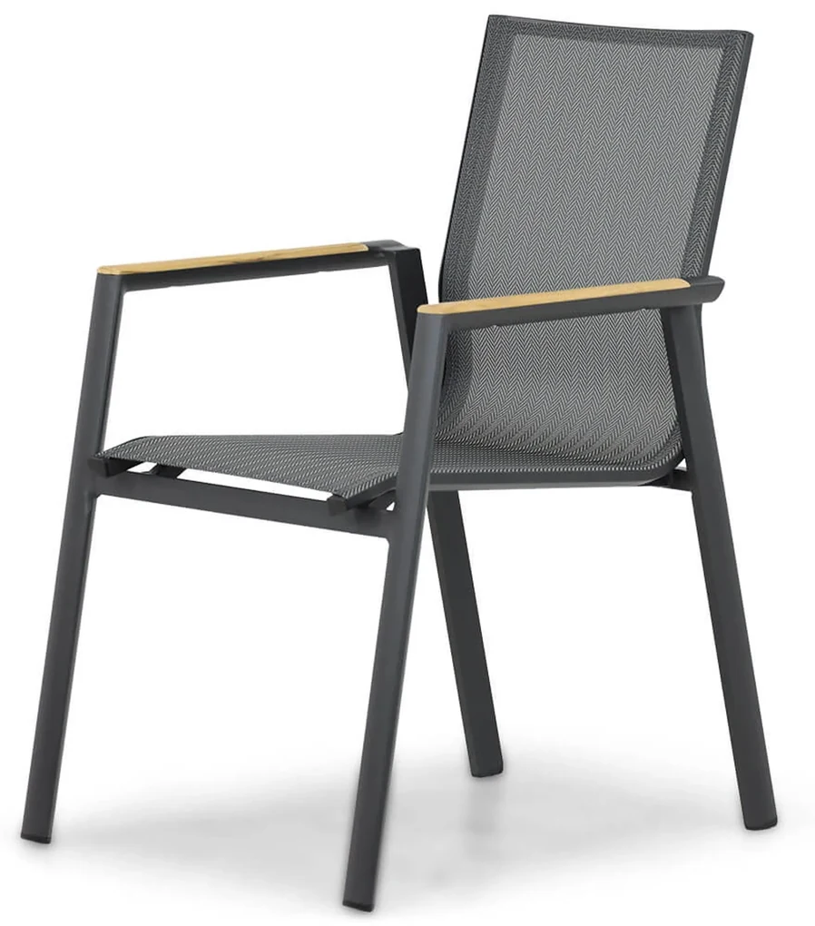 Tuinset 4 personen 181 cm Aluminium/textileen Grijs Lifestyle Garden Furniture Fiora/Palermo