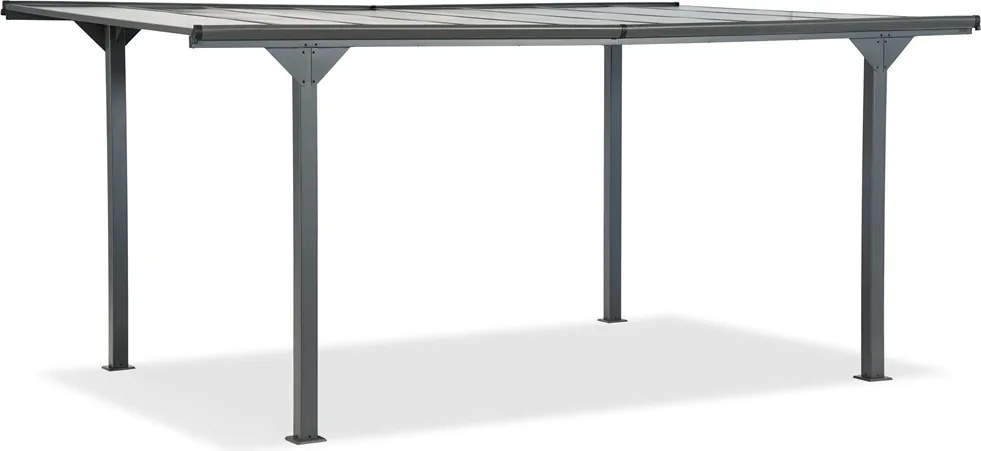 Aluminium carport Lombardia 3x5,8 Garden Point antraciet