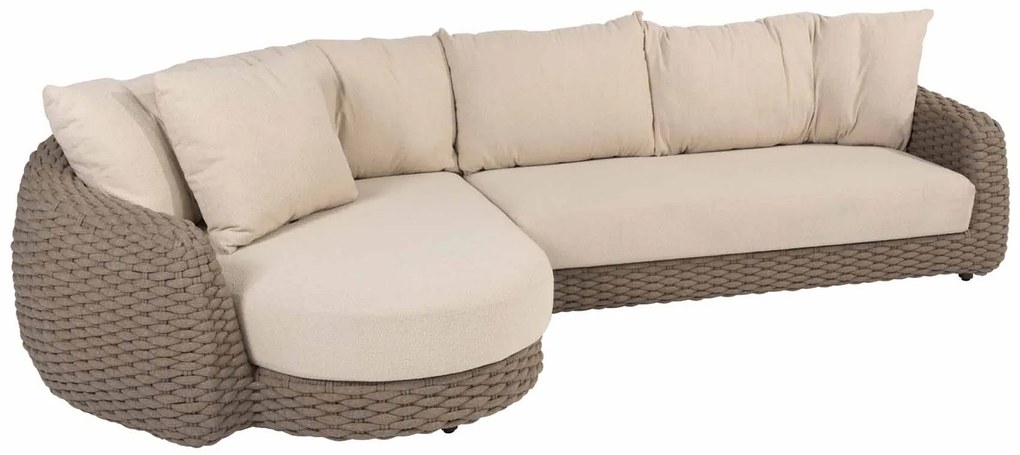 4 Seasons Outdoor Maxime chaise loungebank terre  LoungebankLoungeset    bruin weerbestendig