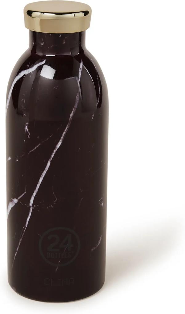 24Bottles Black Marble Clima Bottle waterfles 500 ml