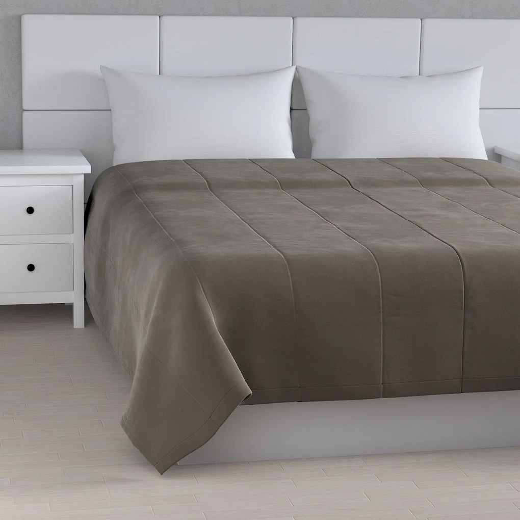 Dekoria Sprei Velvet, grijs-beige