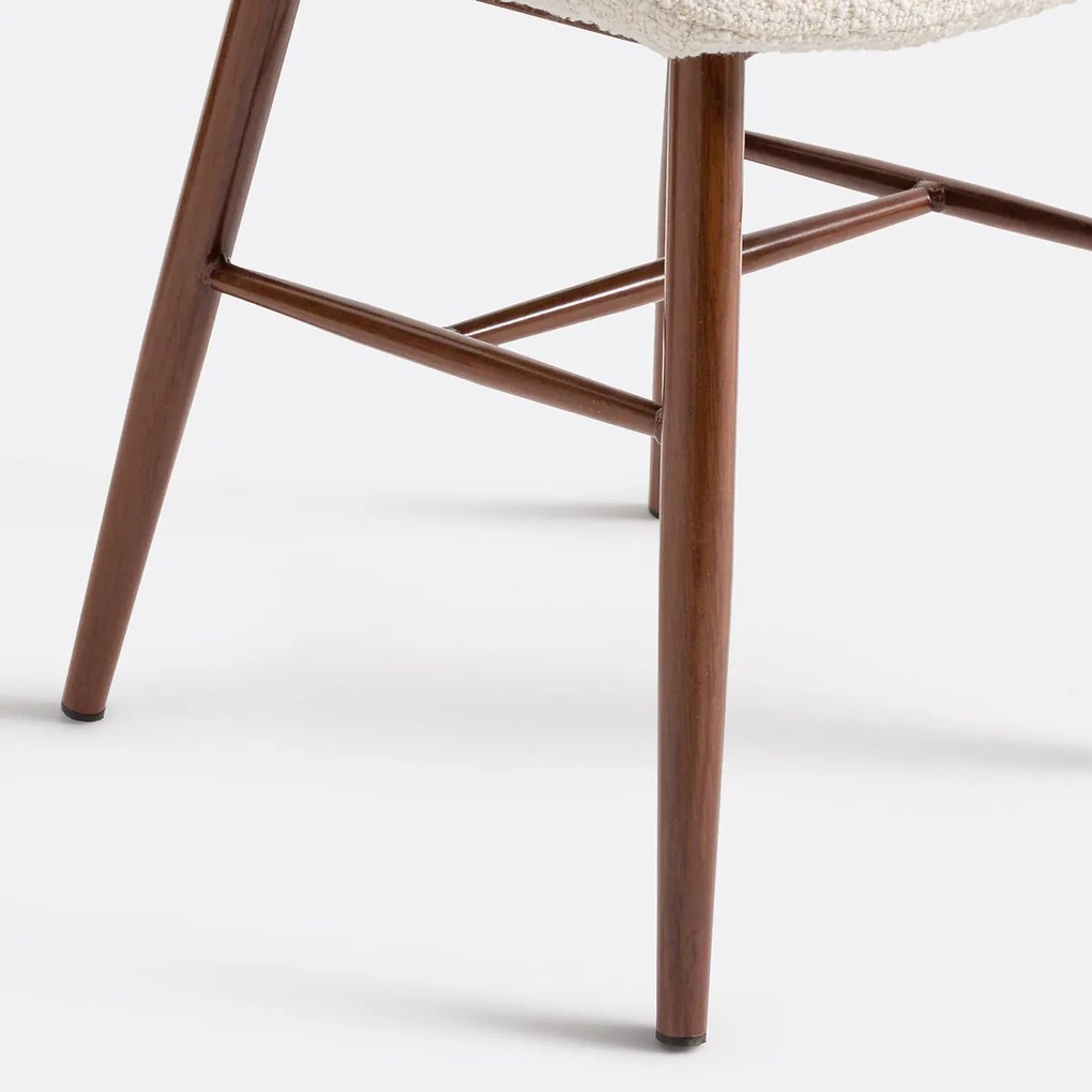 Set van 2 stoelen in bouclette, Polina