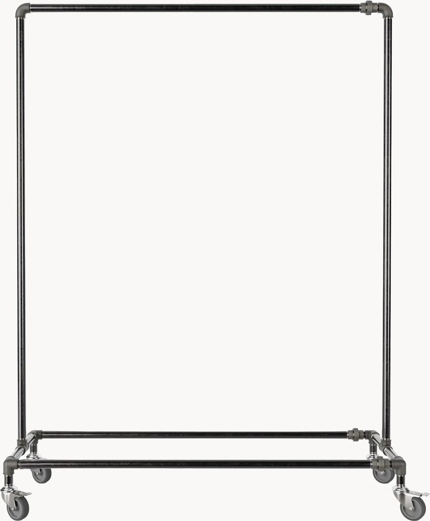 Metalen kledingrek Ringo met wieltjes