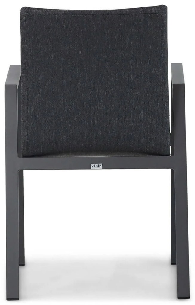 Tuinset 4 personen 85 cm Aluminium/textileen Grijs Osmen Joliet/Venustas