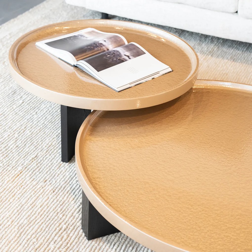 Beige Salontafel Rond 90 Cm - 90 X 90cm.