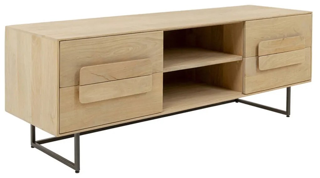 Kare Design Mulino Modern Tv-meubel Licht Mangohout - 60x40x121cm.