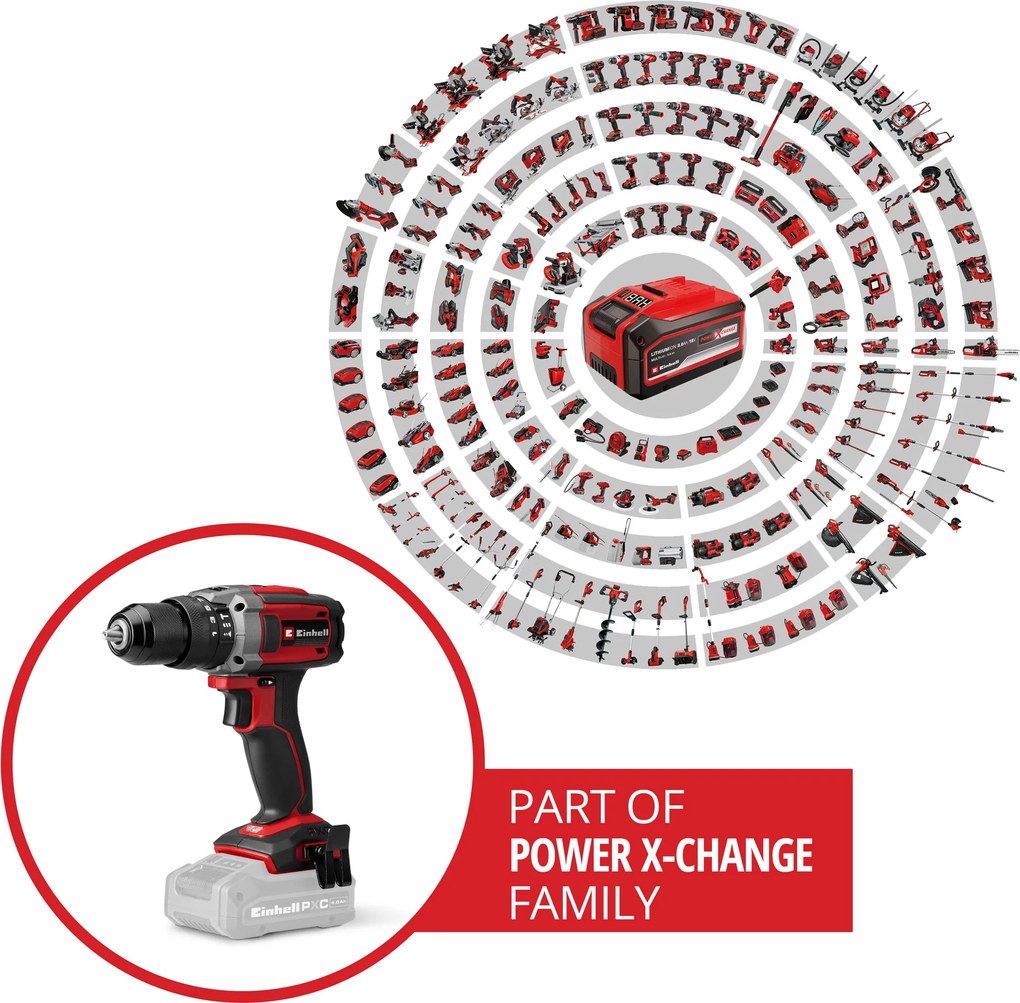 Einhell TE-CD 18/52 Li-i Solo – Accu Klopboor-/Schroefmachine Power X-Change