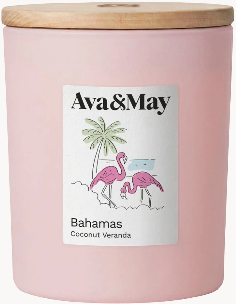 Geurkaars Bahamas (kokosnoot, vanille & monoi)
