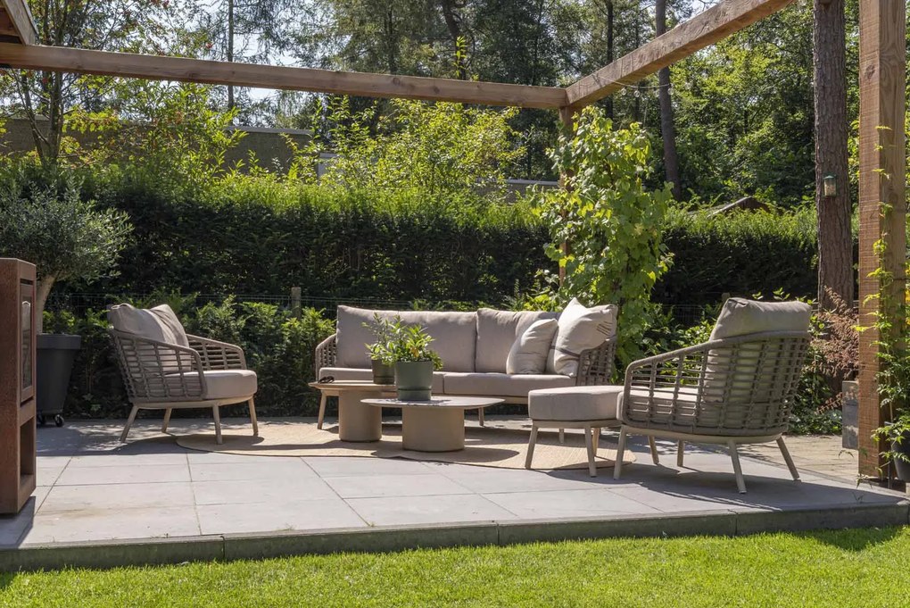 Taste by 4 Seasons Puglia loungeset latte SALE Loungeset taupe weerbestendig
