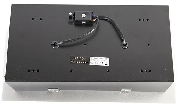 Set van 6 inbouwspots staal AR111 verstelbaar 2-lichts - Oneon