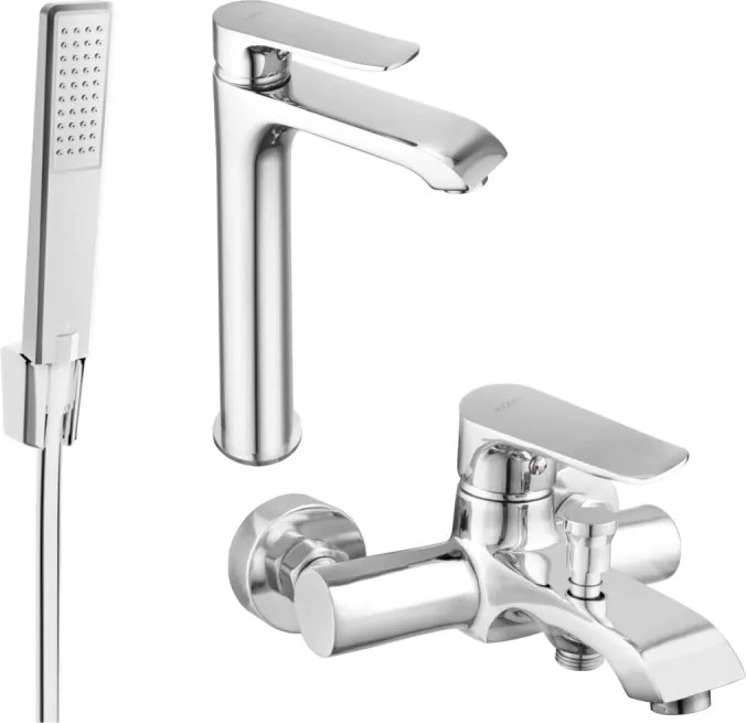 Mexen Pecos R72 badkuipset, chroom - 72713R72-00