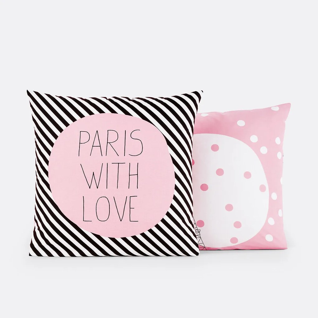 Kussensloop katoen, Paris for ever