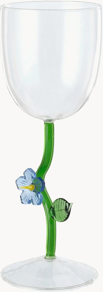 Witte wijnglazen Bloom, 2-delig