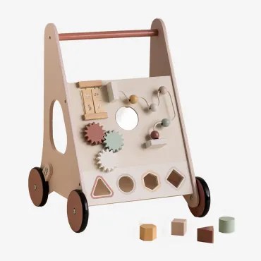 Multifunctionele Houten Loopwagen Bandile Kids Suikerspinroos - Sklum