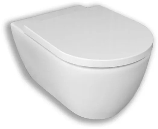 Royal Plaza Primo Toiletset - 35x54cm - hangend - spoelrandloos - diepspoel - met zitting - softclose - quick release - wit GA28671/SW800088