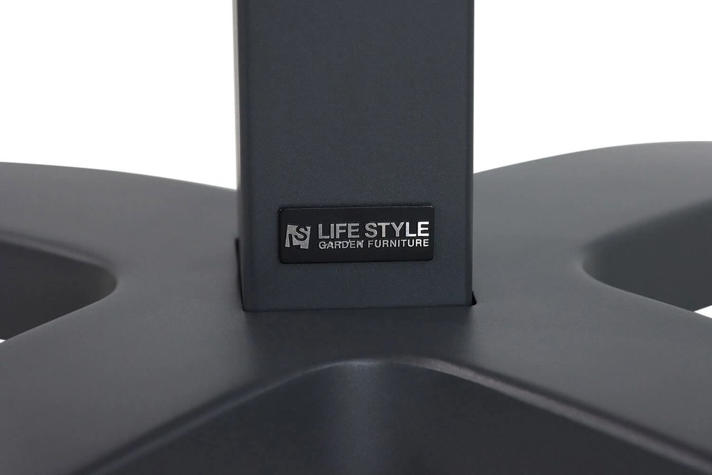 Dining Tuintafel rechthoekig inklapbaar 70 x 70 cm Grijs Marano