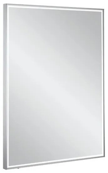 Crosswater MPRO spiegel met verlichting - 80x60cm - LED - verticaal/horizontaal - geborsteld RVS MP6080V
