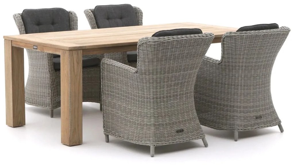 Diningset Intenso  | 4 personen | Tuinset wicker (vlechtwerk) | 5-delig | Kees Smit Tuinmeubelen