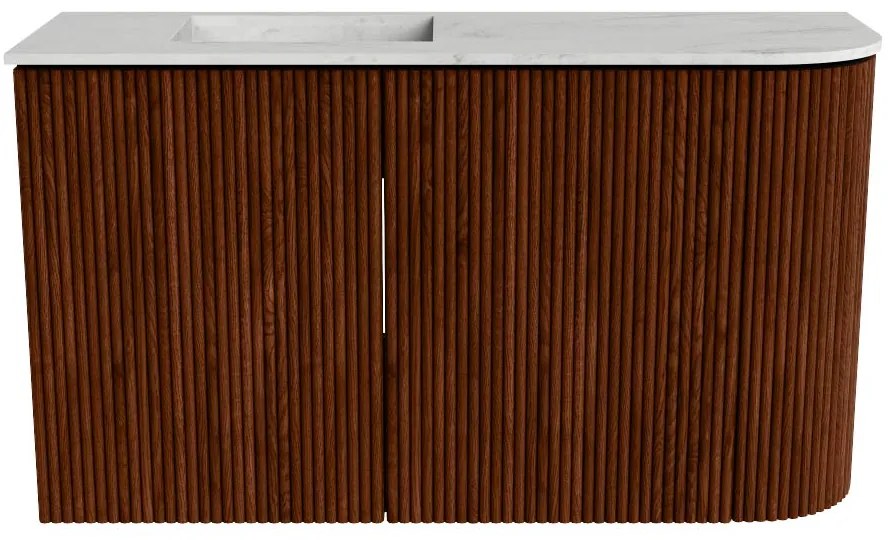 Mondiaz Joya DLux 70cm toiletmeubel ronding rechts ruby met wastafel faye links zonder kraangat opalo