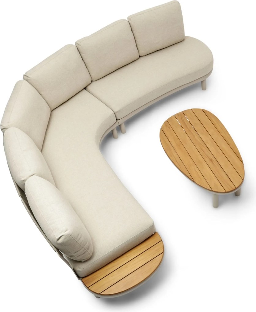 Loungeset tuin 5 personen Rope Zand/Beige  Coco Almara