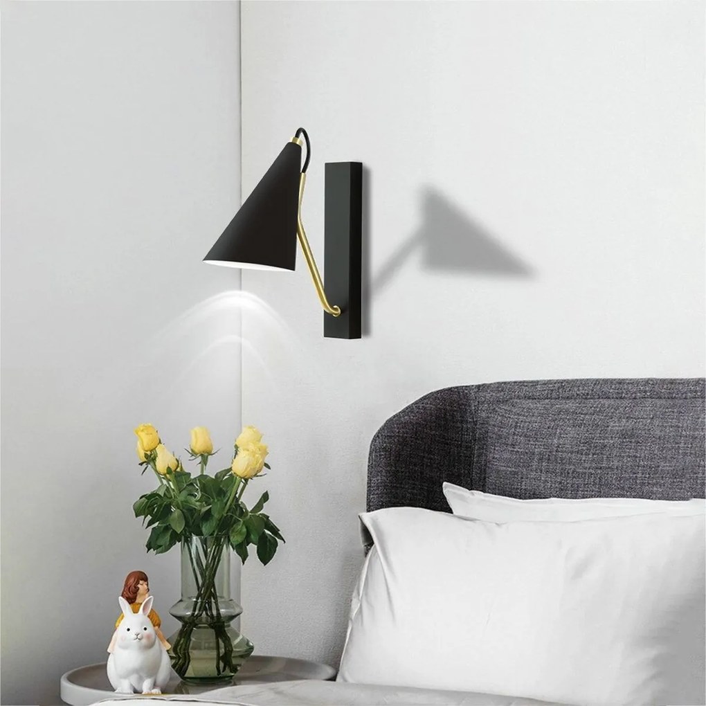 WANDLAMP APP1142-1W Zwart