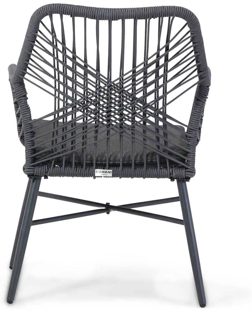 Tuinset 4 personen 180 cm Rope /Aluminium/teak Grijs Domani Furniture Foris/Matale