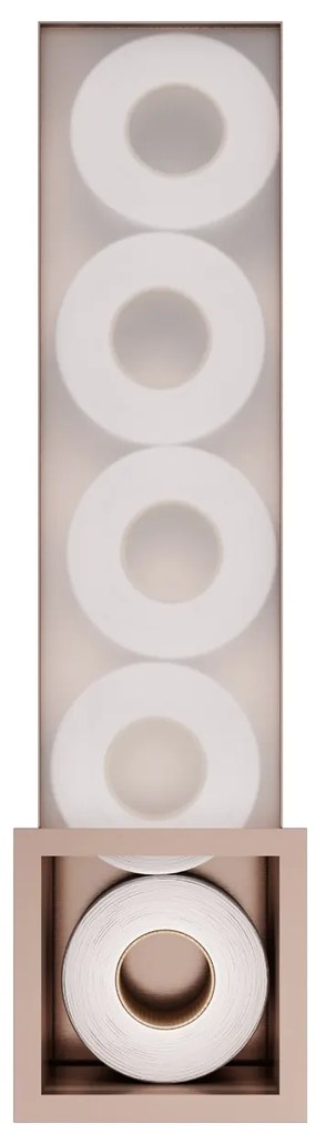 Hotbath &More inbouw reserverolhouder koper geborsteld PVD