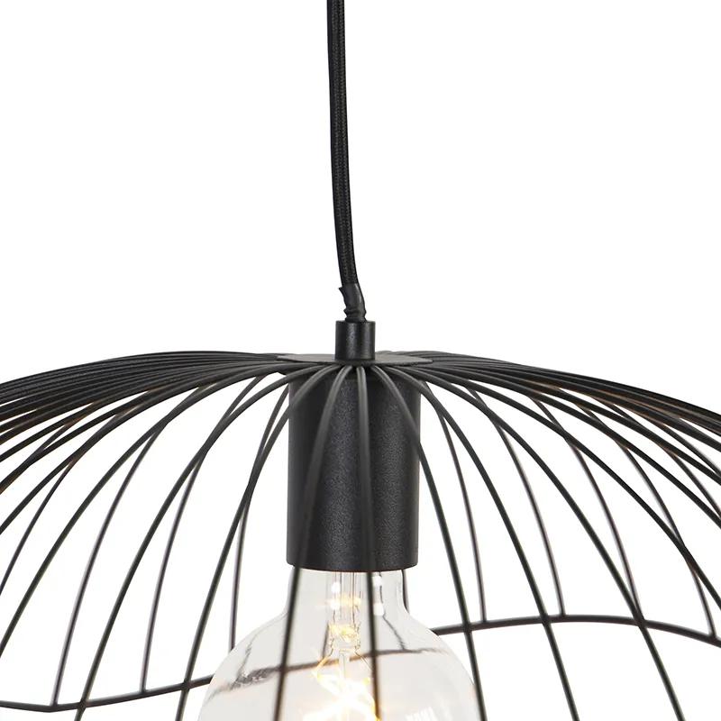 Design hanglamp zwart 50 cm - Pua Design E27 Binnenverlichting Lamp
