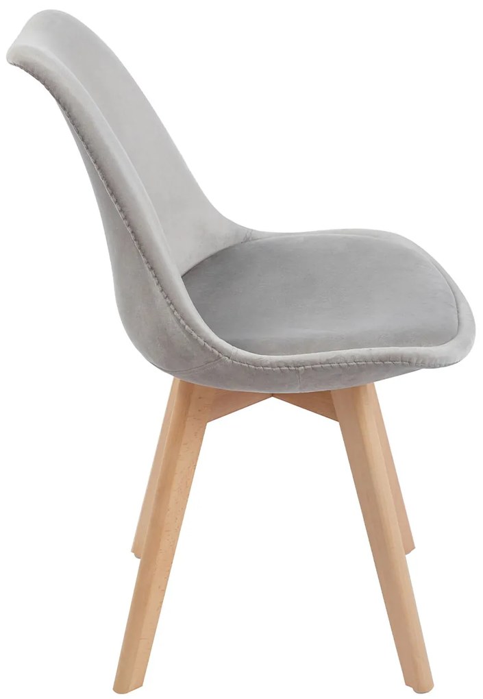 Set van 4 Synk Fluwelen Stoelen