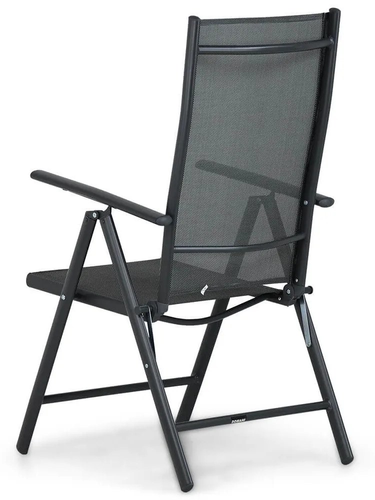 Tuinset 4 personen 100 cm Aluminium/textileen Grijs Domani Furniture Carino/Borello