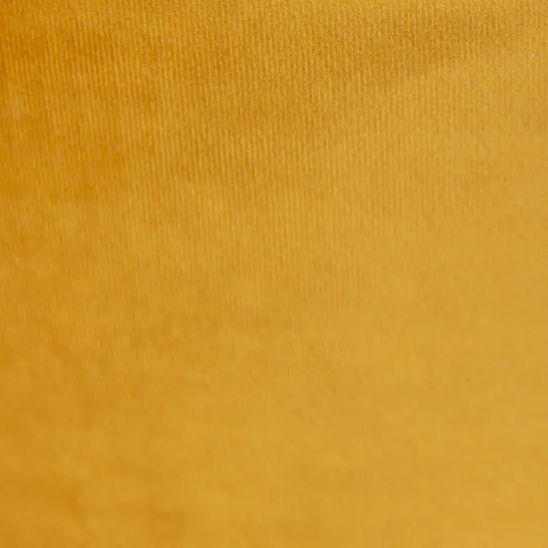 Velours lampenkap geel 35/35/20 met gouden binnenkant