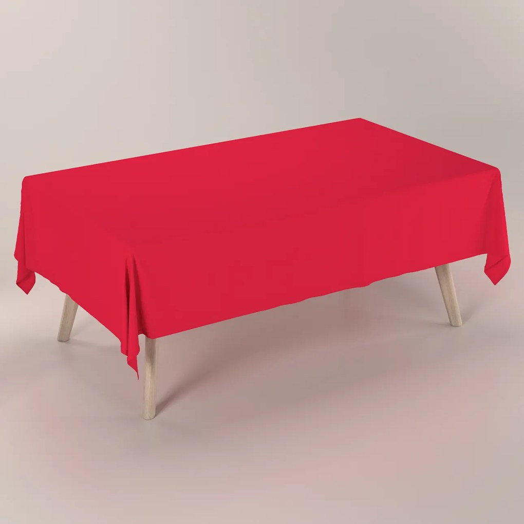 Dekoria Rechthoekig tafelkleed, rood, 130 x 210 cm