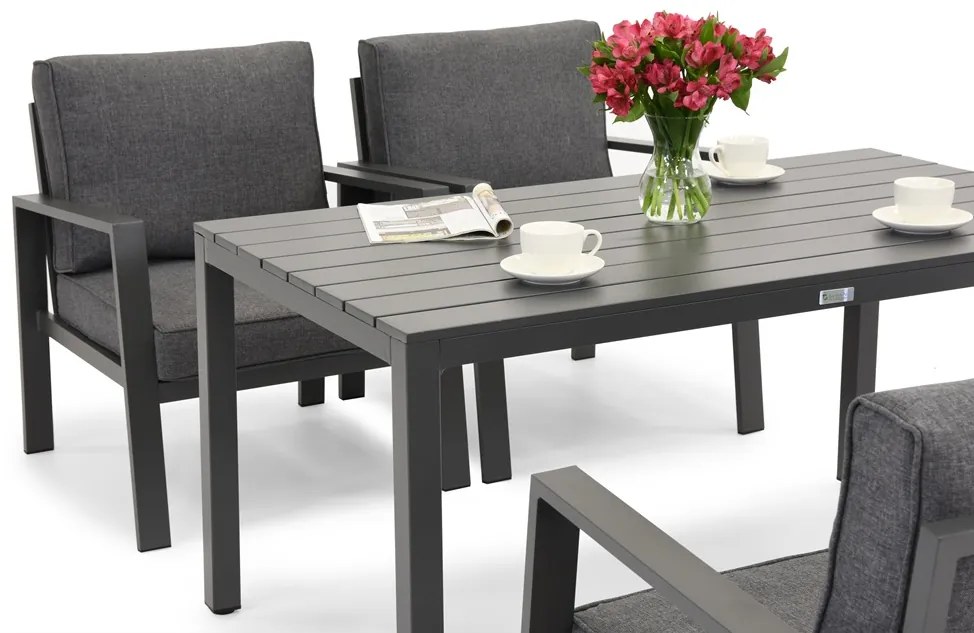Zakintos Premium 4 antraciet aluminium tuinmeubelen Tuinpunt
