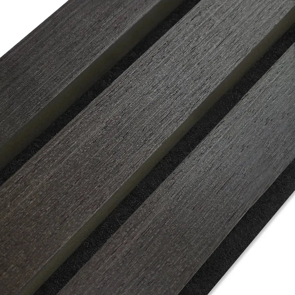 Sample | AkuPanel Zwart Eiken | 1 zijdig écht houtfineer