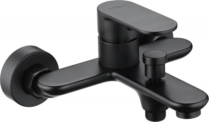 Mexen Milo badkraan, zwart - 71330-70