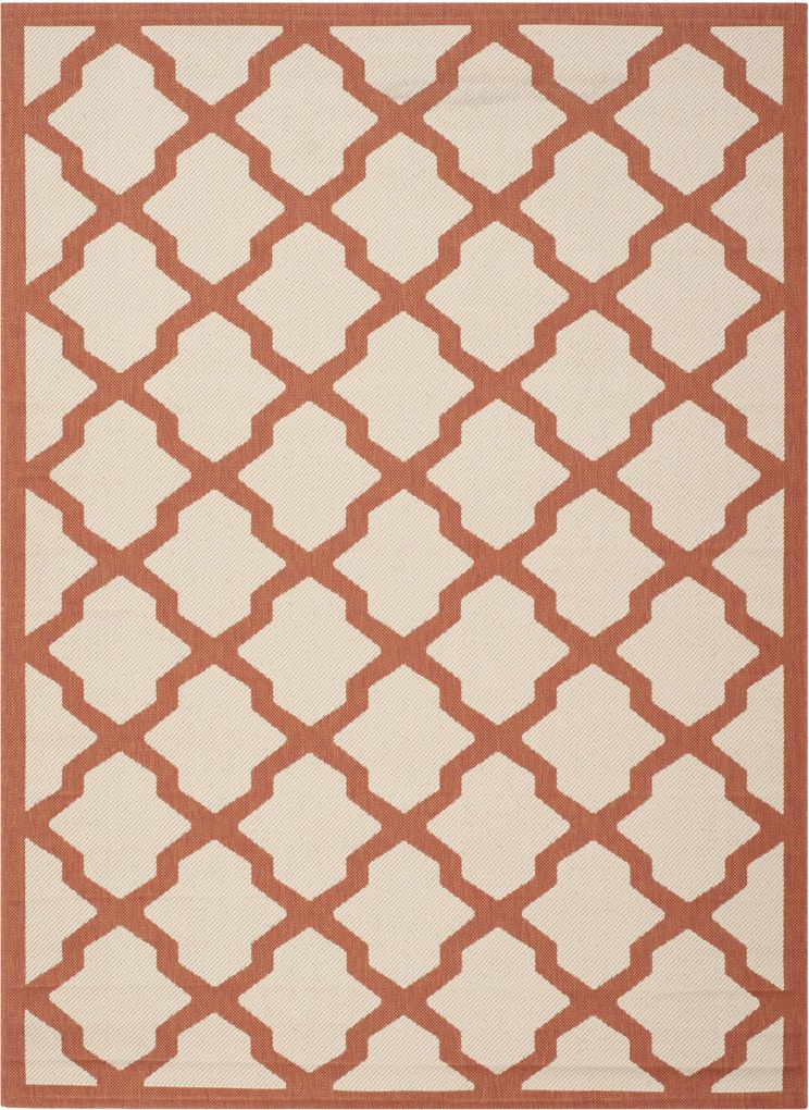 Safavieh | In- & outdoor vloerkleed Samanna 120 x 170 cm beige, terracotta vloerkleden polypropyleen vloerkleden & woontextiel vloerkleden