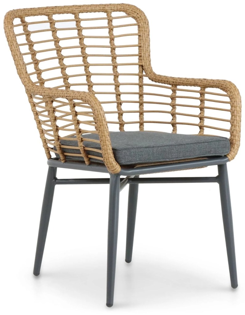 Tuinset 4 personen 90 cm Aluminium/Wicker Taupe De Laan Projects