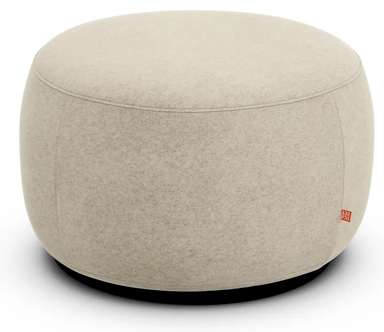 XL voetenbank in linnen fluwelen, Rosebury, ontwerp door Emmanuel Gallina