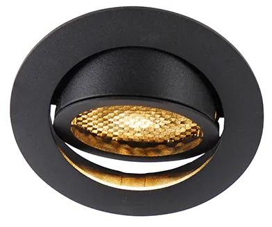 Smart inbouwspot zwart incl. WiFi GU10 verstelbaar - Ude Honey Modern GU10 rond Binnenverlichting Lamp