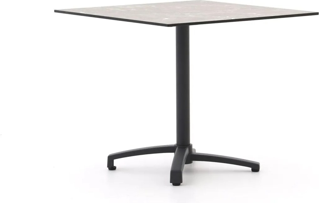Inklapbare tafel Bellagio  | Vierkant  | Tuintafel Kunststof | 80x80cm | 2 personen | Kees Smit Tuinmeubelen