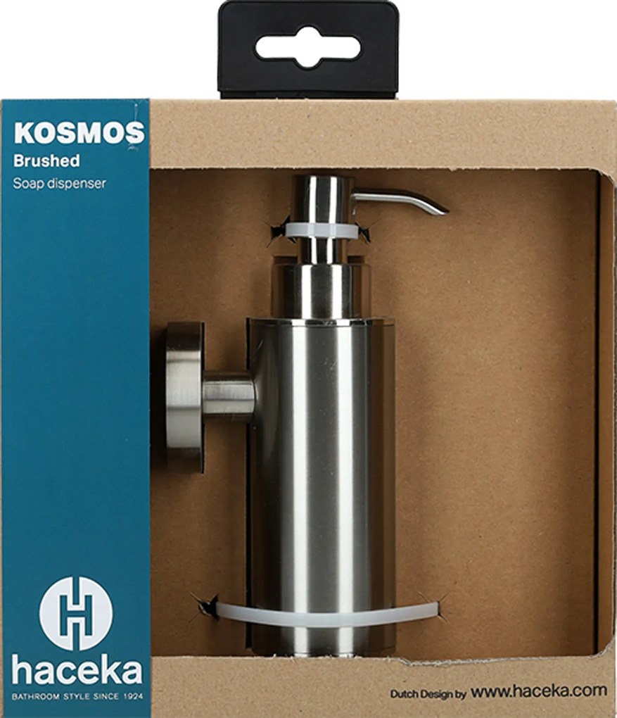 Haceka Kosmos zeepdispenser metaal RVS-look