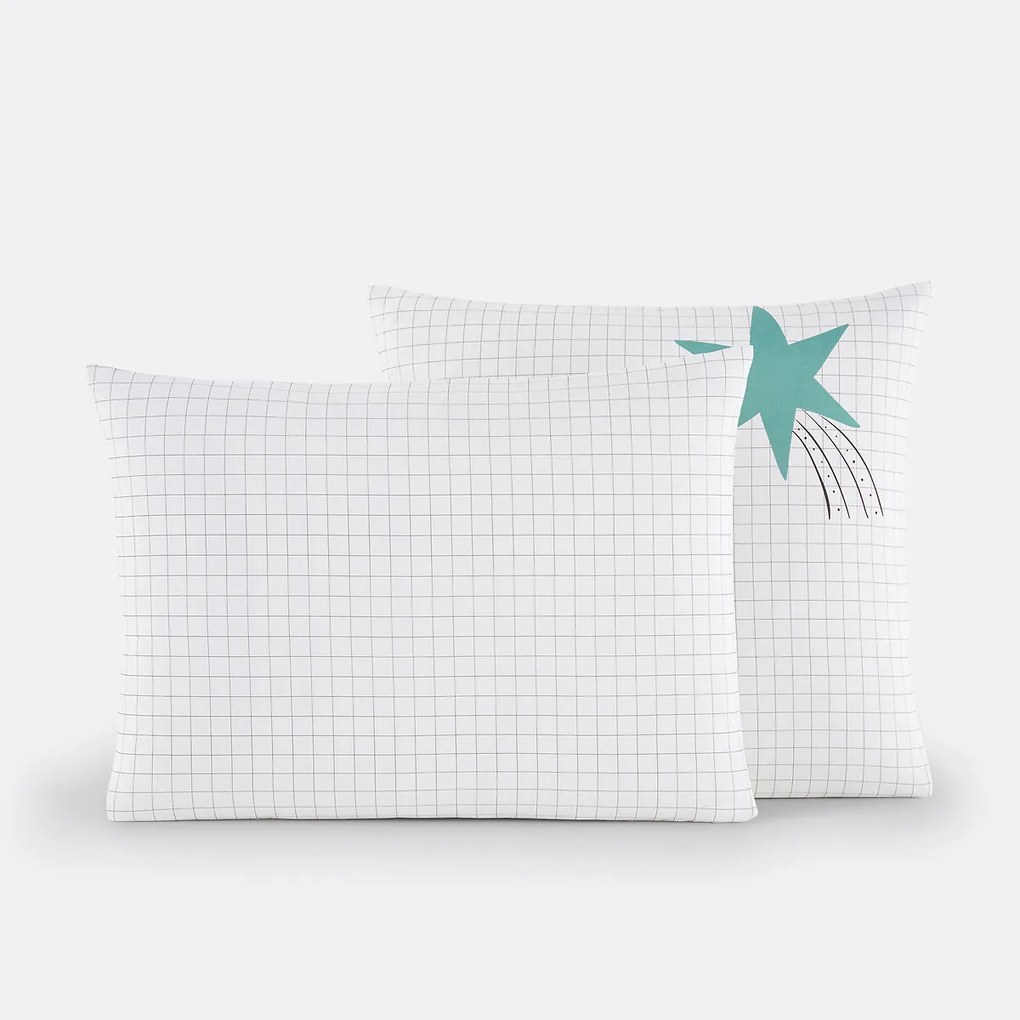 Kussensloop voor kinderen, 50 % gerecycled katoen, Roman