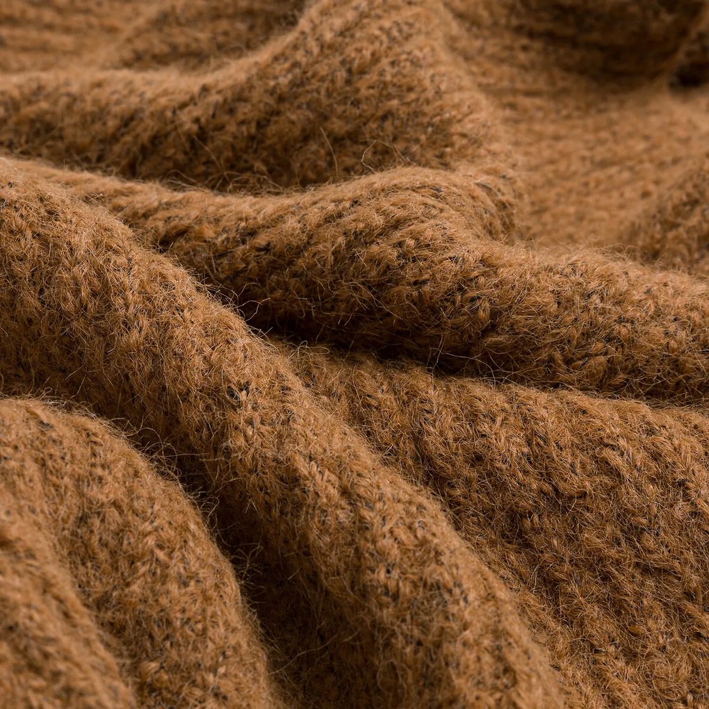 Plaid in geribt tricot, Fionan