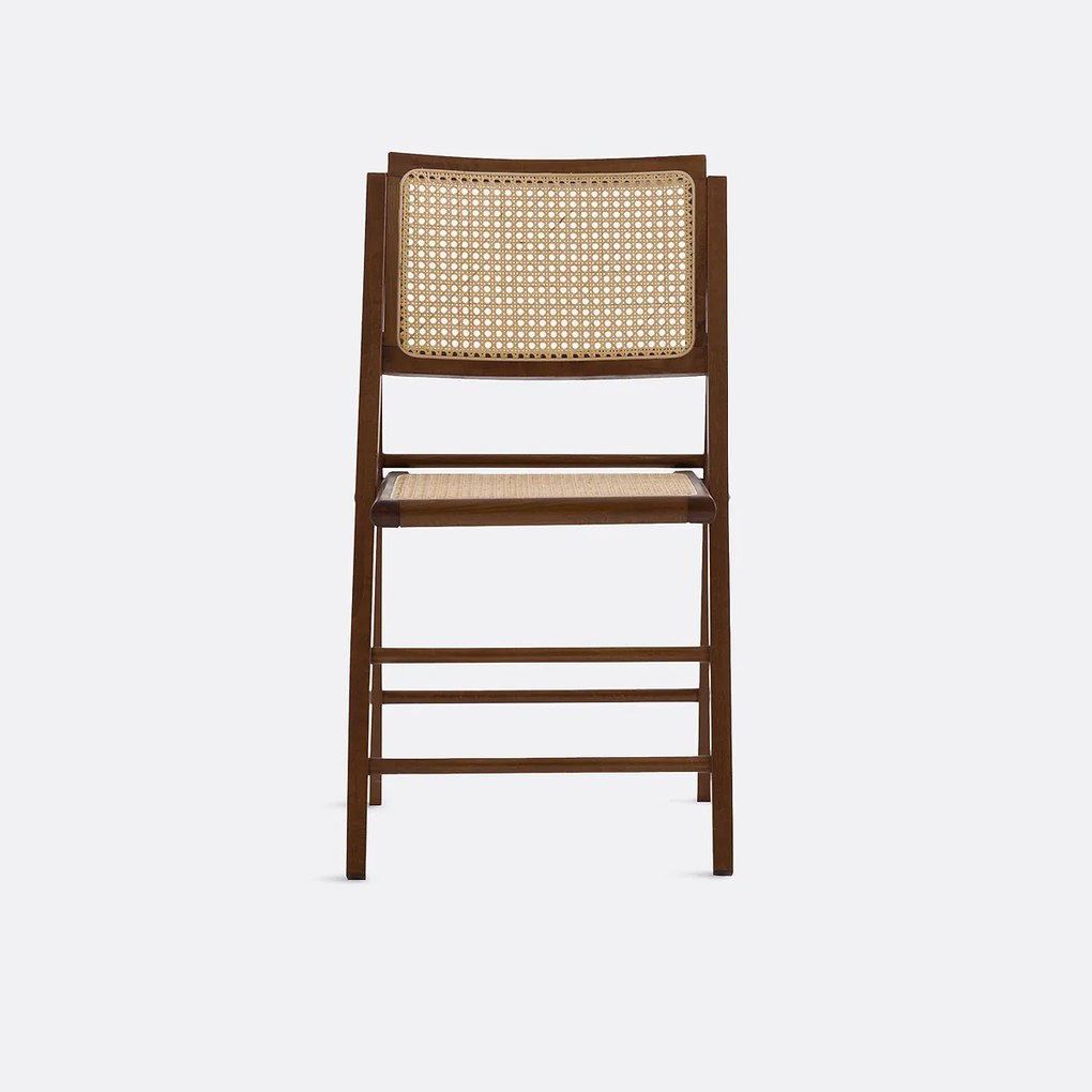 Opvouwbare stoel van beukenhout en riet, Rivia