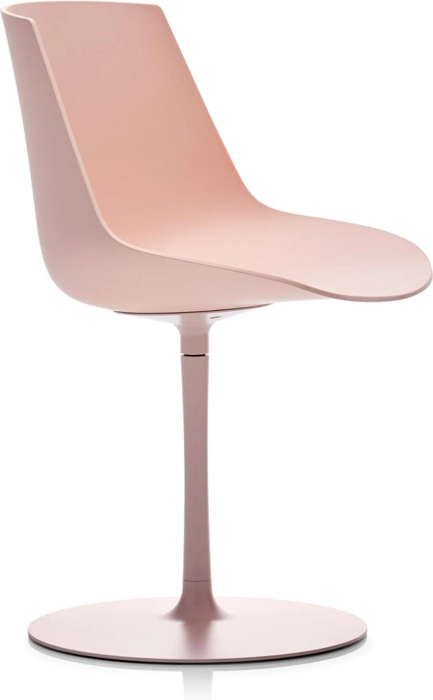 MDF Italia Flow Color Central Leg stoel roze