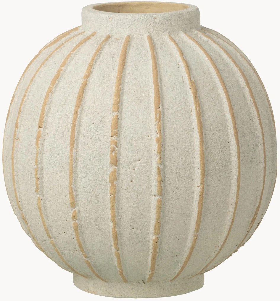 Handgemaakte terracotta vaas Ball, H 26 cm